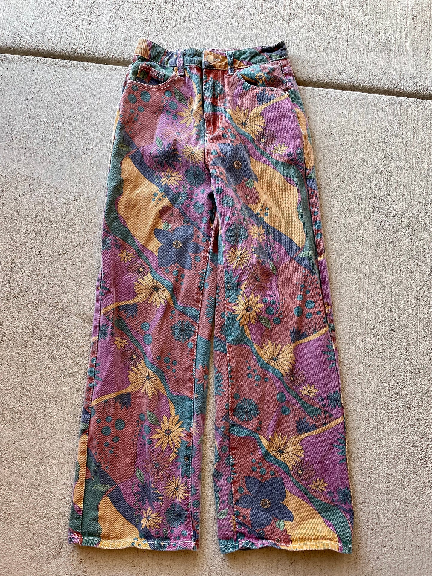 Funky Floral Wide Leg Pants (25)