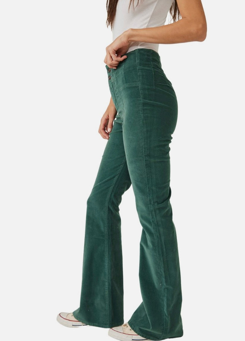 Free People Jayde Corduroy Flare Pants - NEW (32)