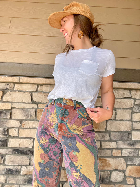 Funky Floral Wide Leg Pants (25)