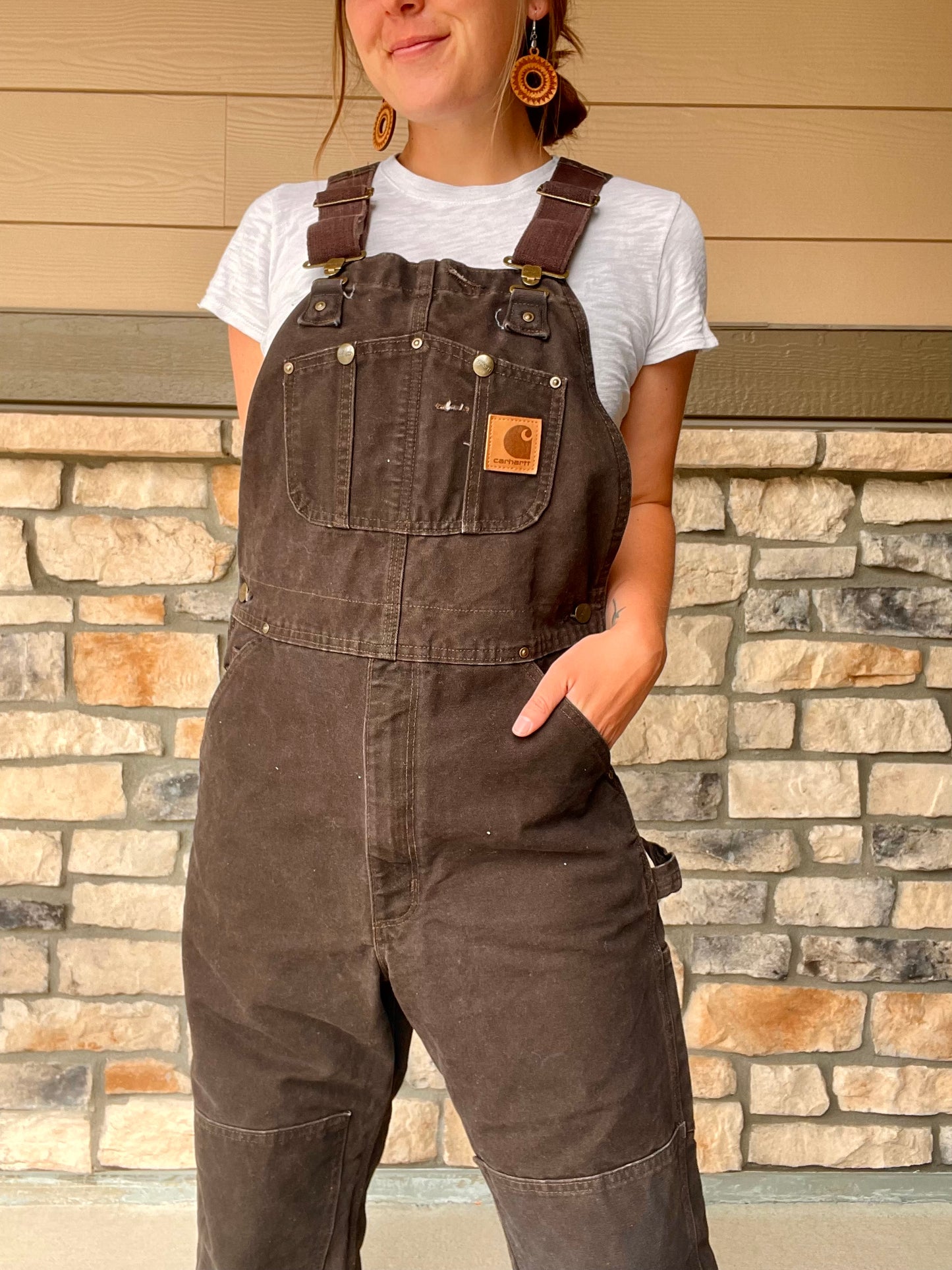 Carhartt Double Knee Overalls (M)