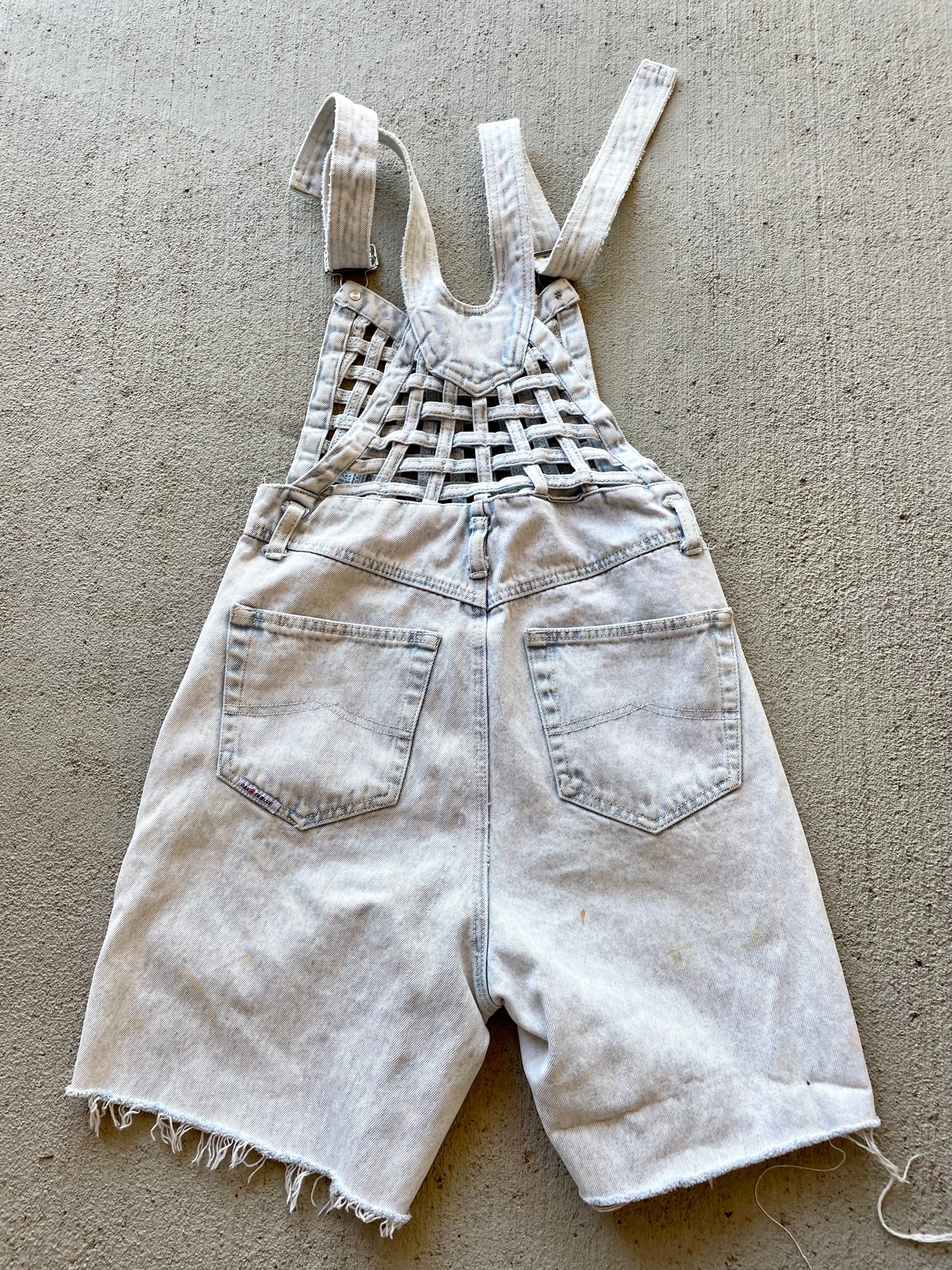 Vintage Denim Shortalls (S)