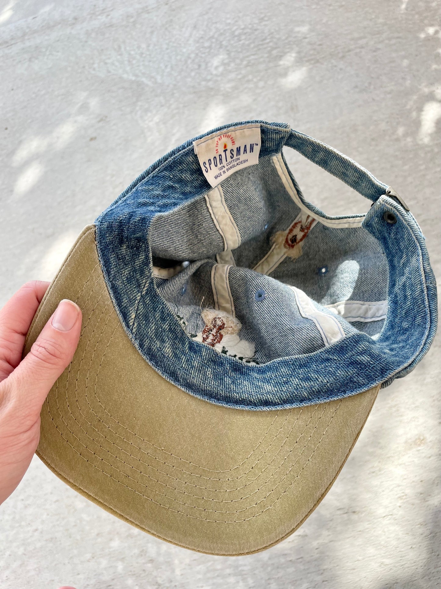 Vintage Grand Teton Denim Dad Cap