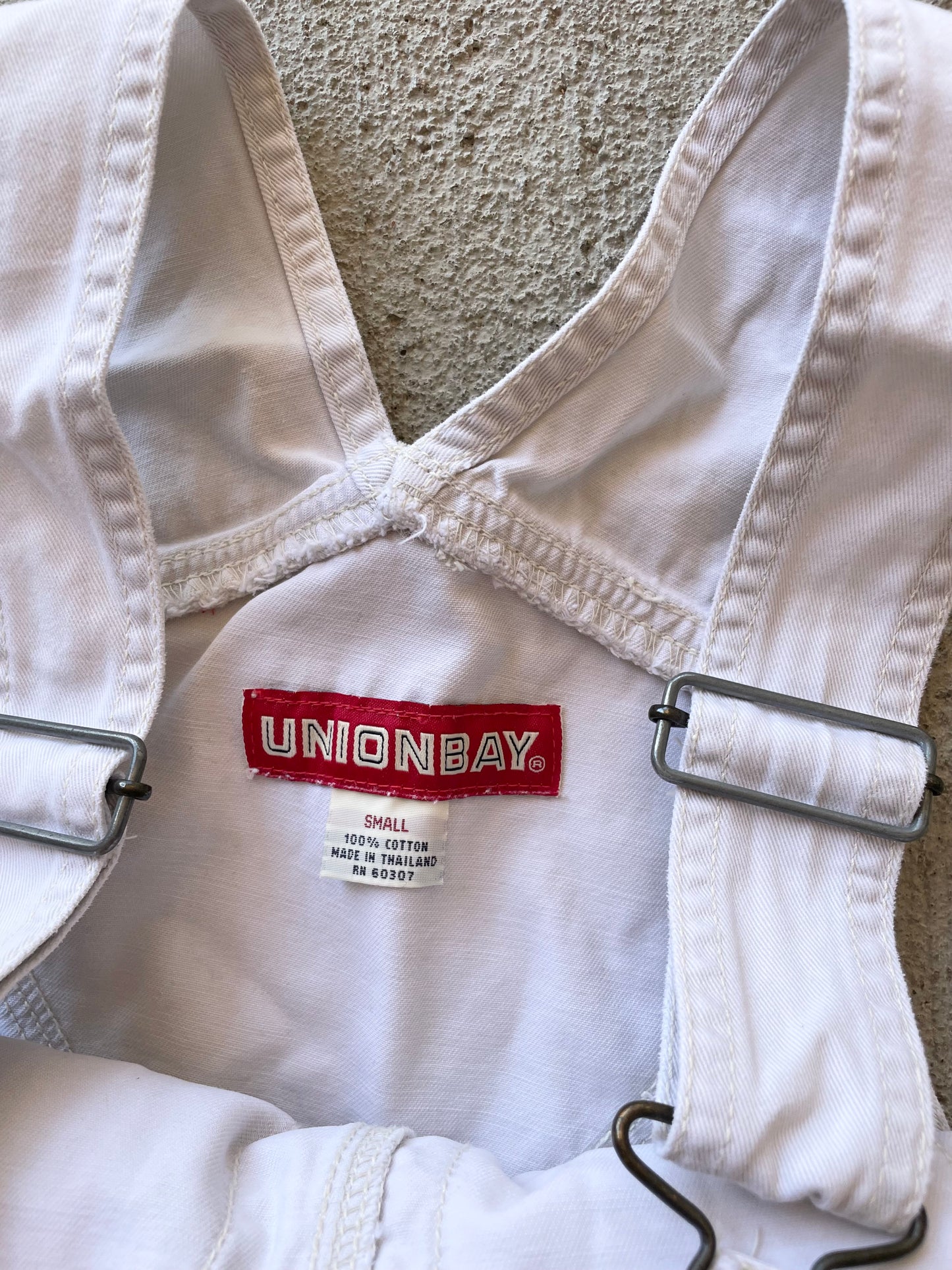 Vintage White Union Bay Shortalls (S)