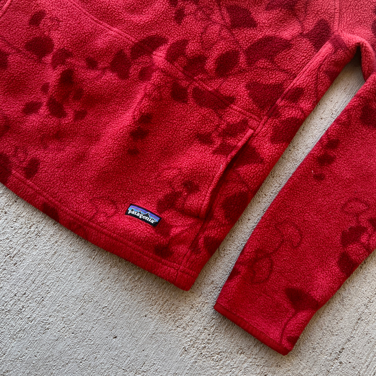Patagonia Red 1/4 Zip Fleece (L)