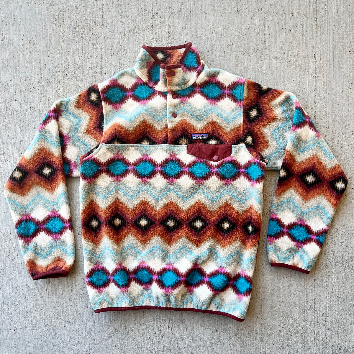 Patagonia Aztec Print Snap T Fleece (M)