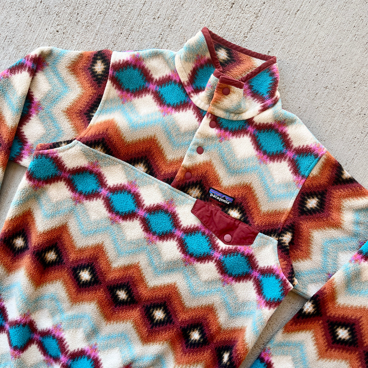 Patagonia Aztec Print Snap T Fleece (M)