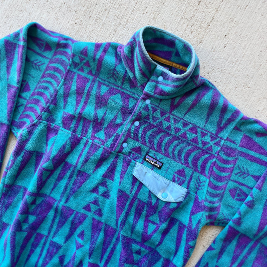 Patagonia 'Tribal Geo' Snap T Fleece (S/M)