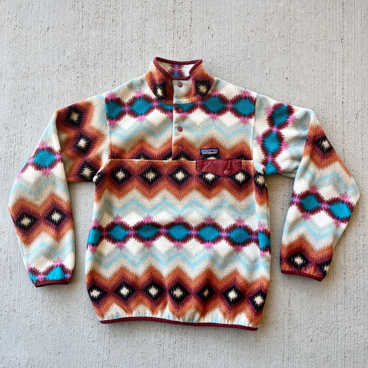 Patagonia Aztec Print Snap T Fleece (S)