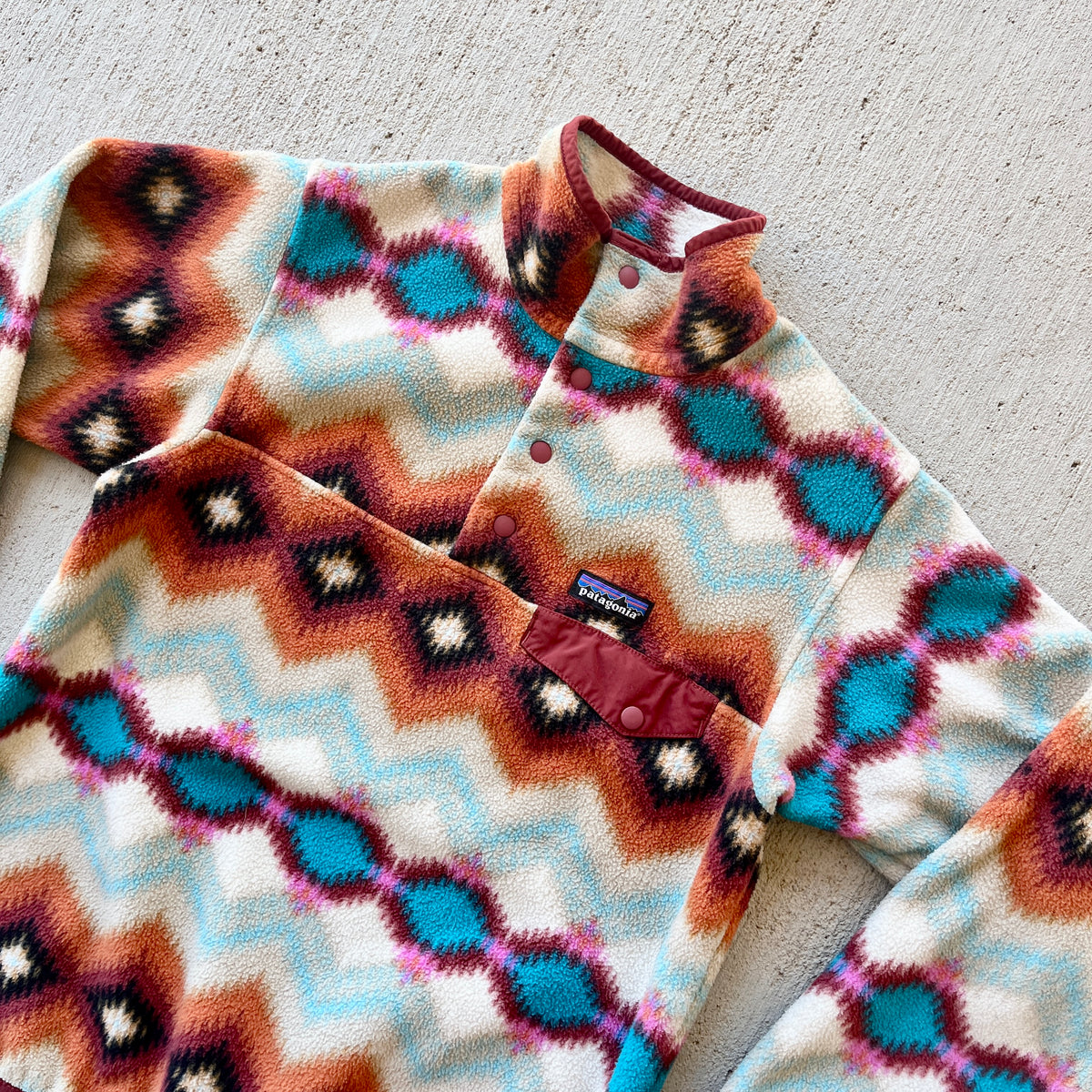 Patagonia Aztec Print Snap T Fleece (S)