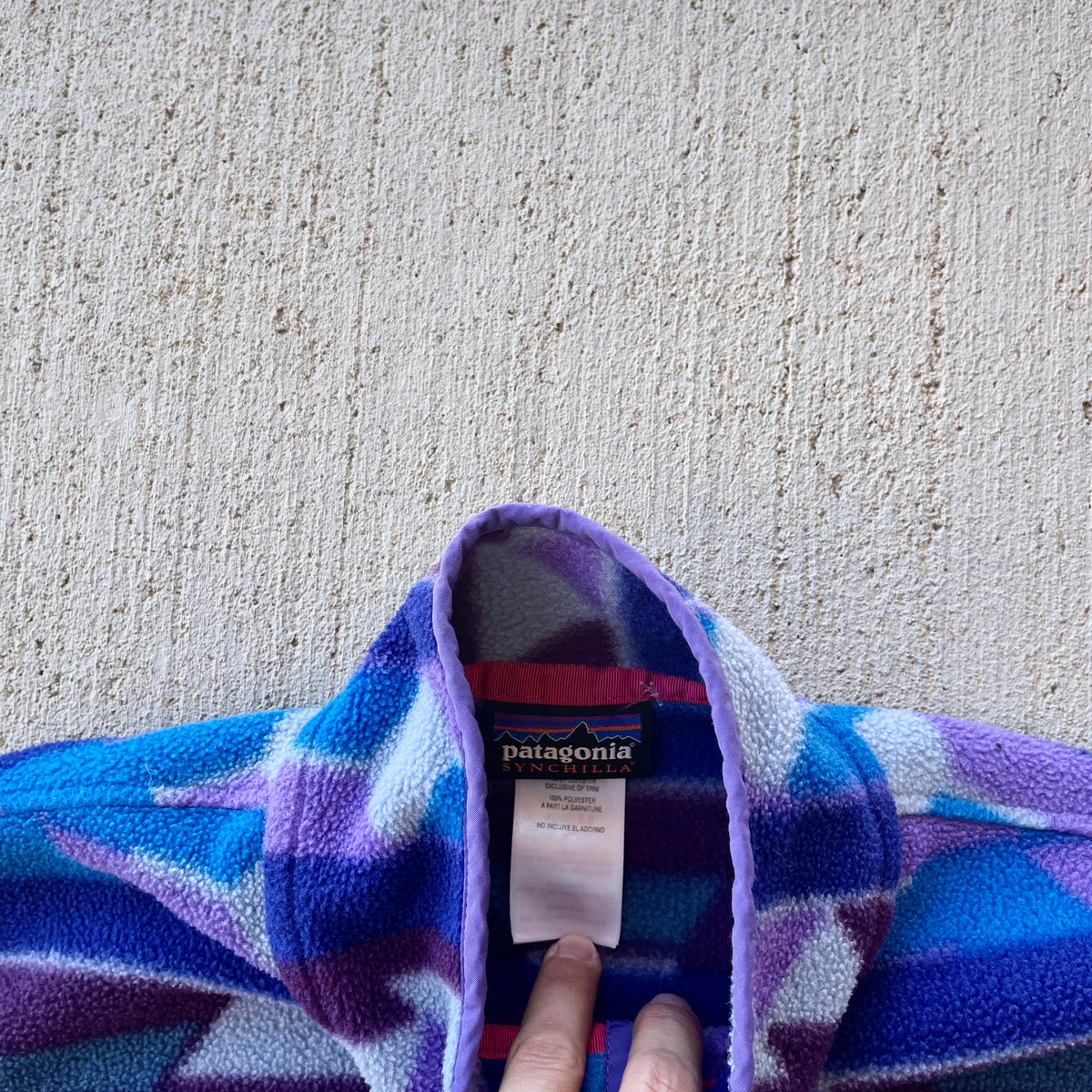 Patagonia 'Guatemalan Tango- Violetti' Pocket Snap T Fleece (M)
