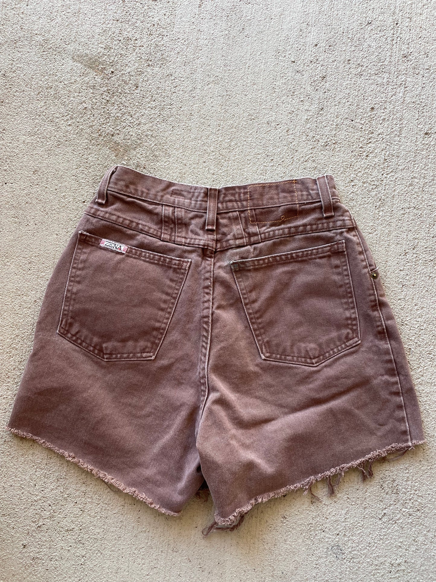 Vintage ZENA Brown Cut Off Shorts (25)