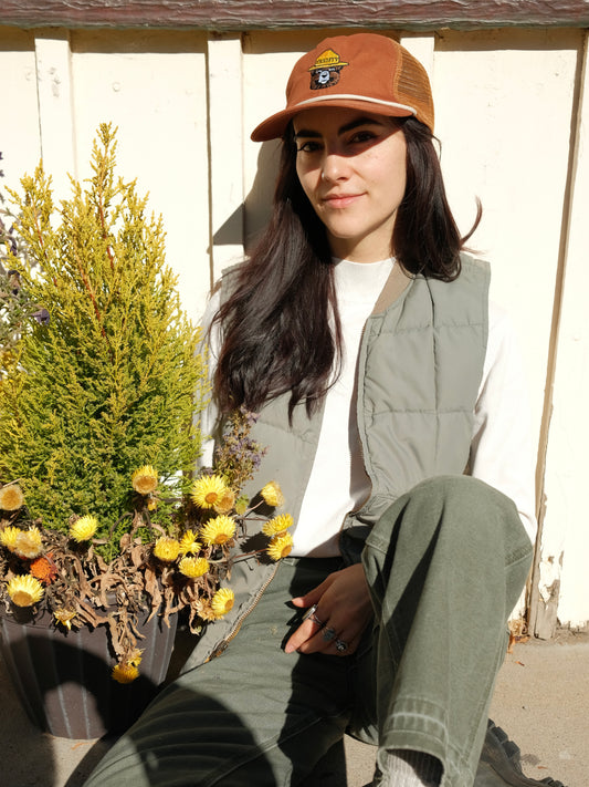 Thrifty the Bear Hat - rust