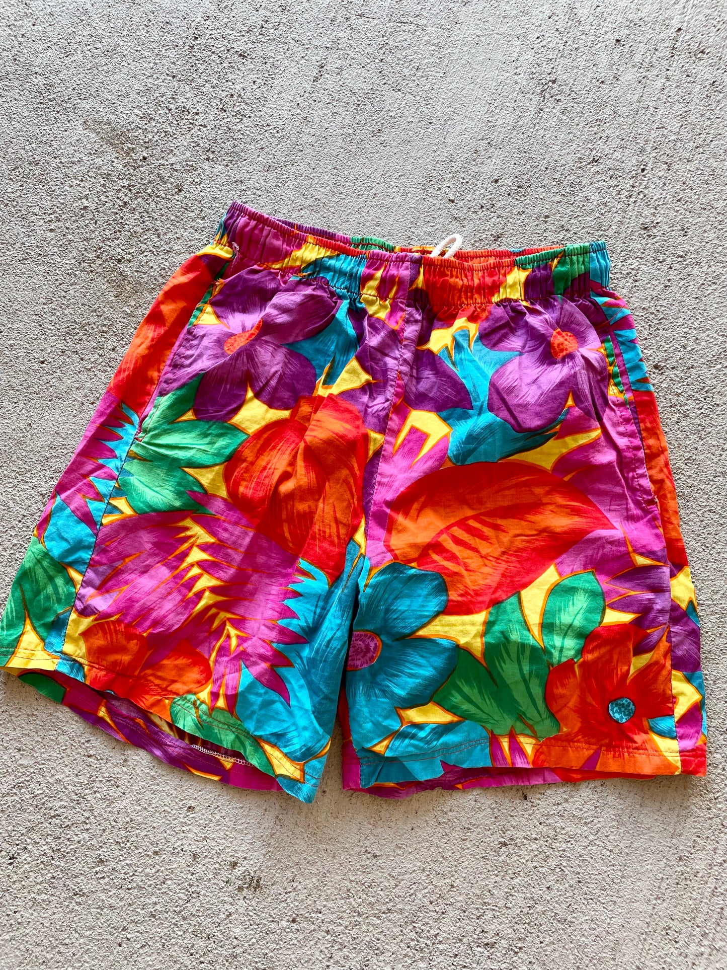 Vintage 1980s Jams Floral Shorts (S)