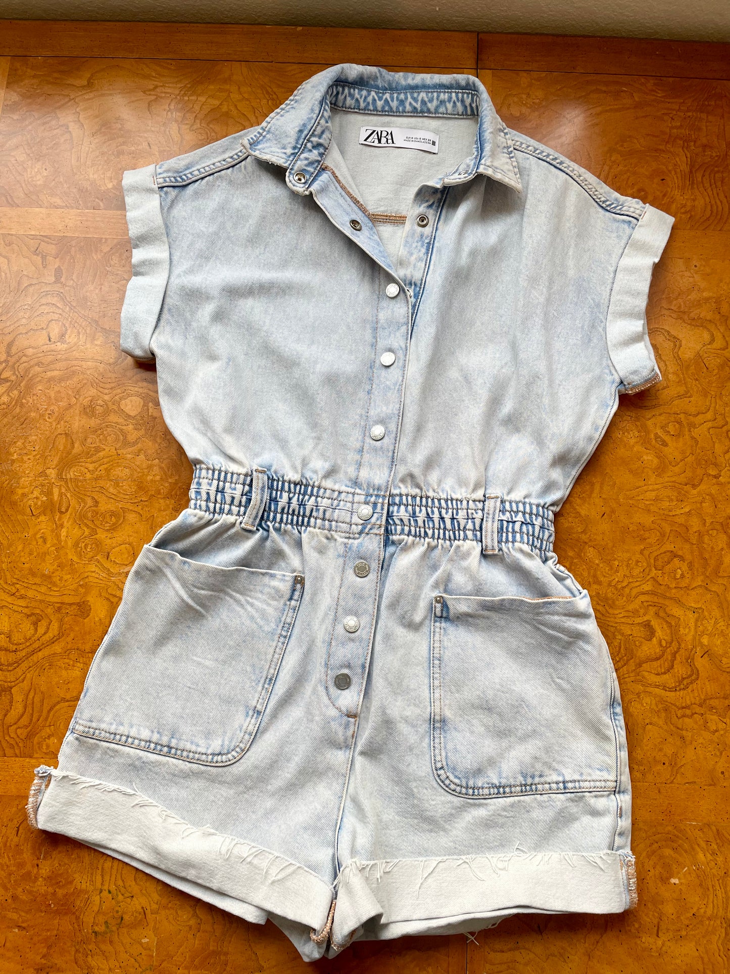 ZARA Denim Romper (S)