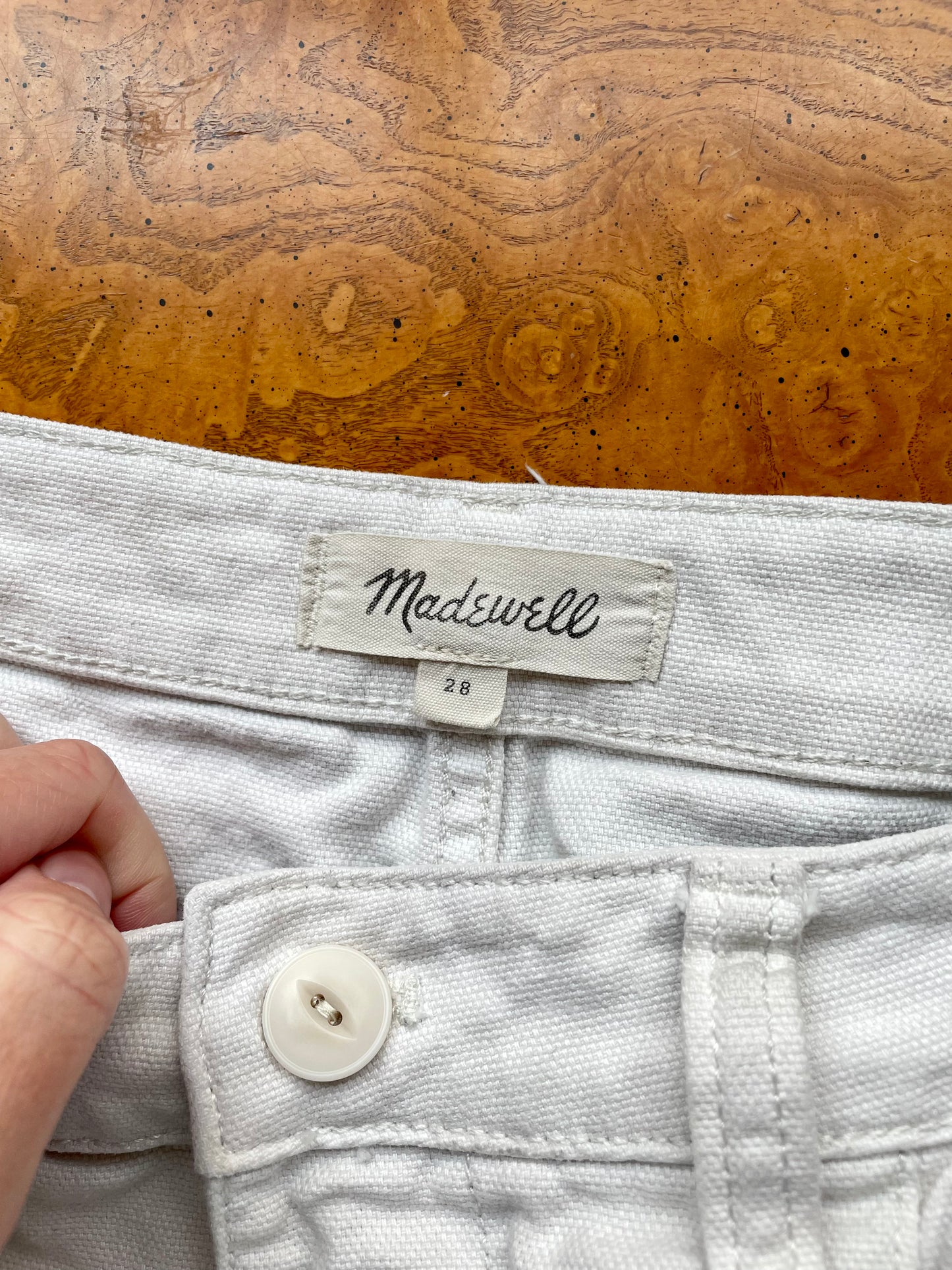 Madewell White Pants (28)