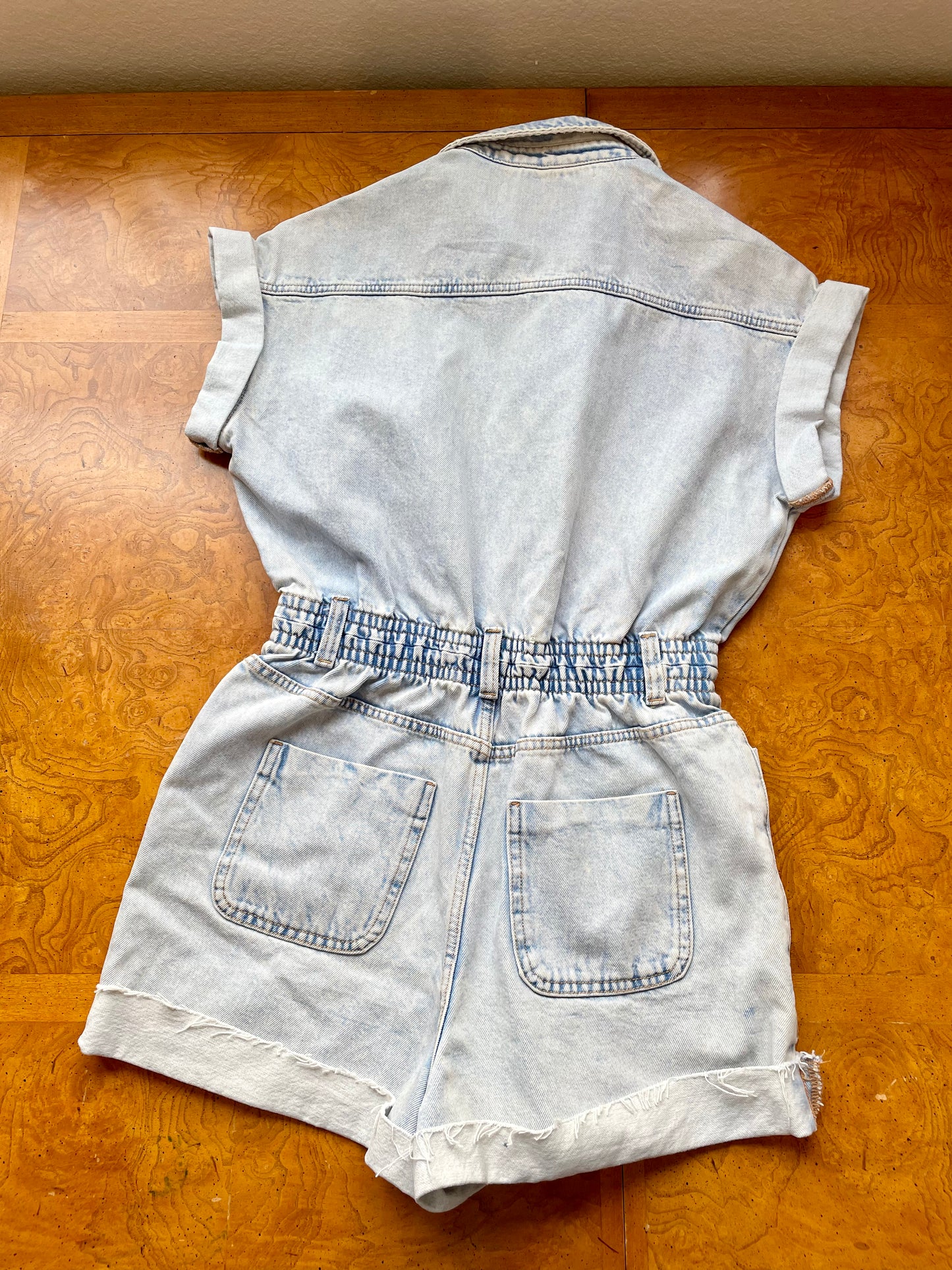 ZARA Denim Romper (S)