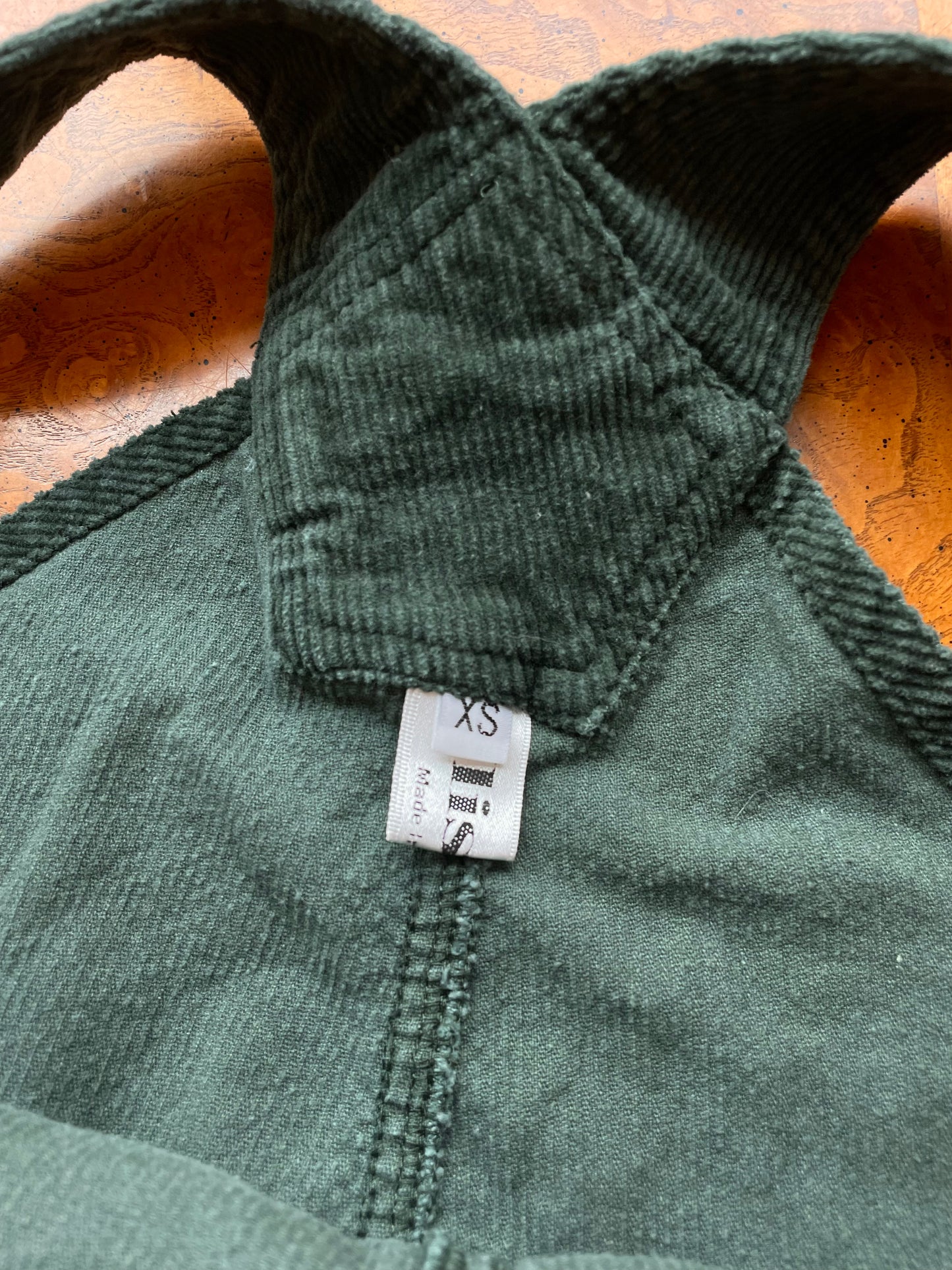 Evergreen Corduroy Overalls (S/M)