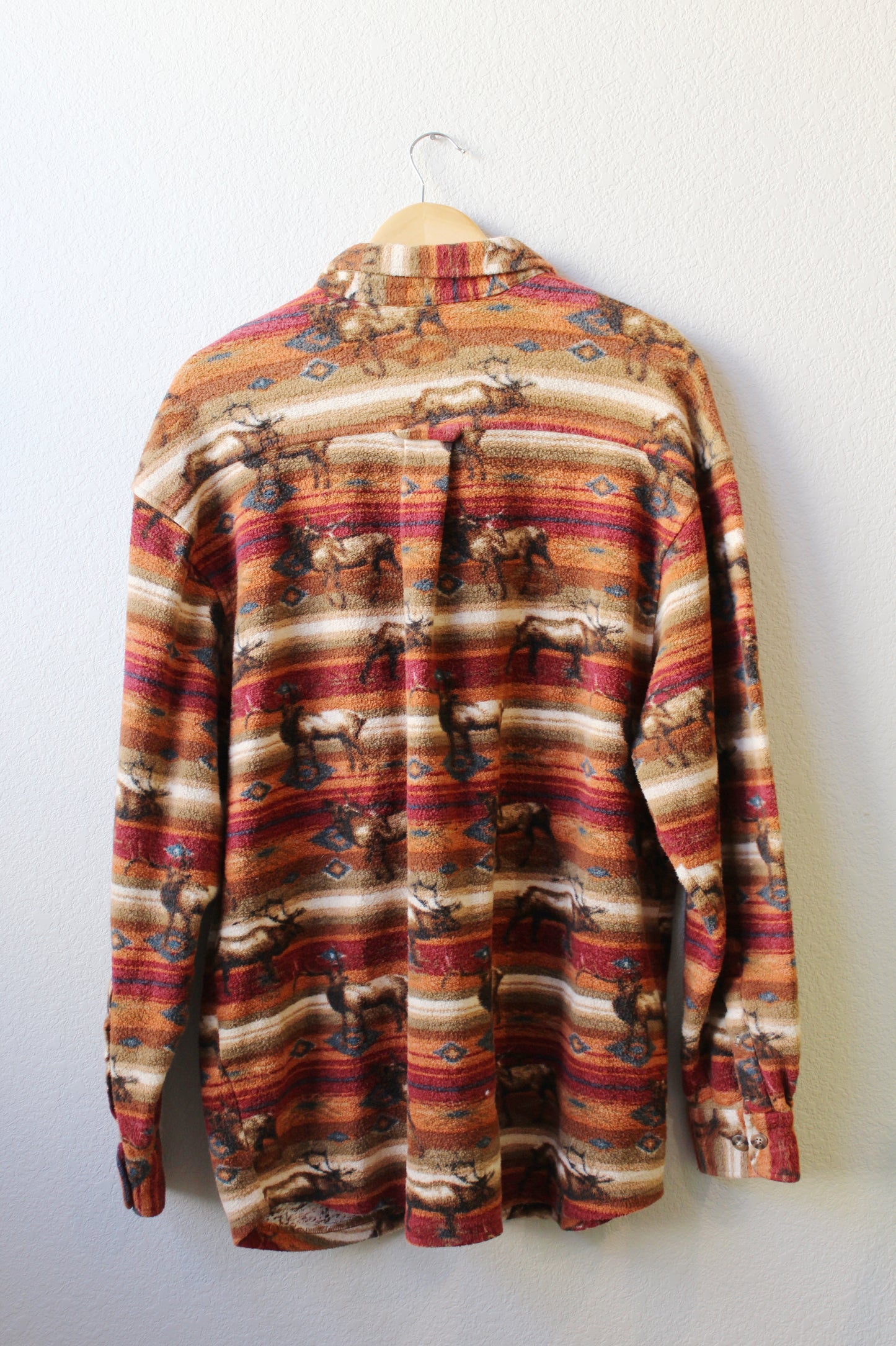 Aztec Pattern Elk Button Down (L)