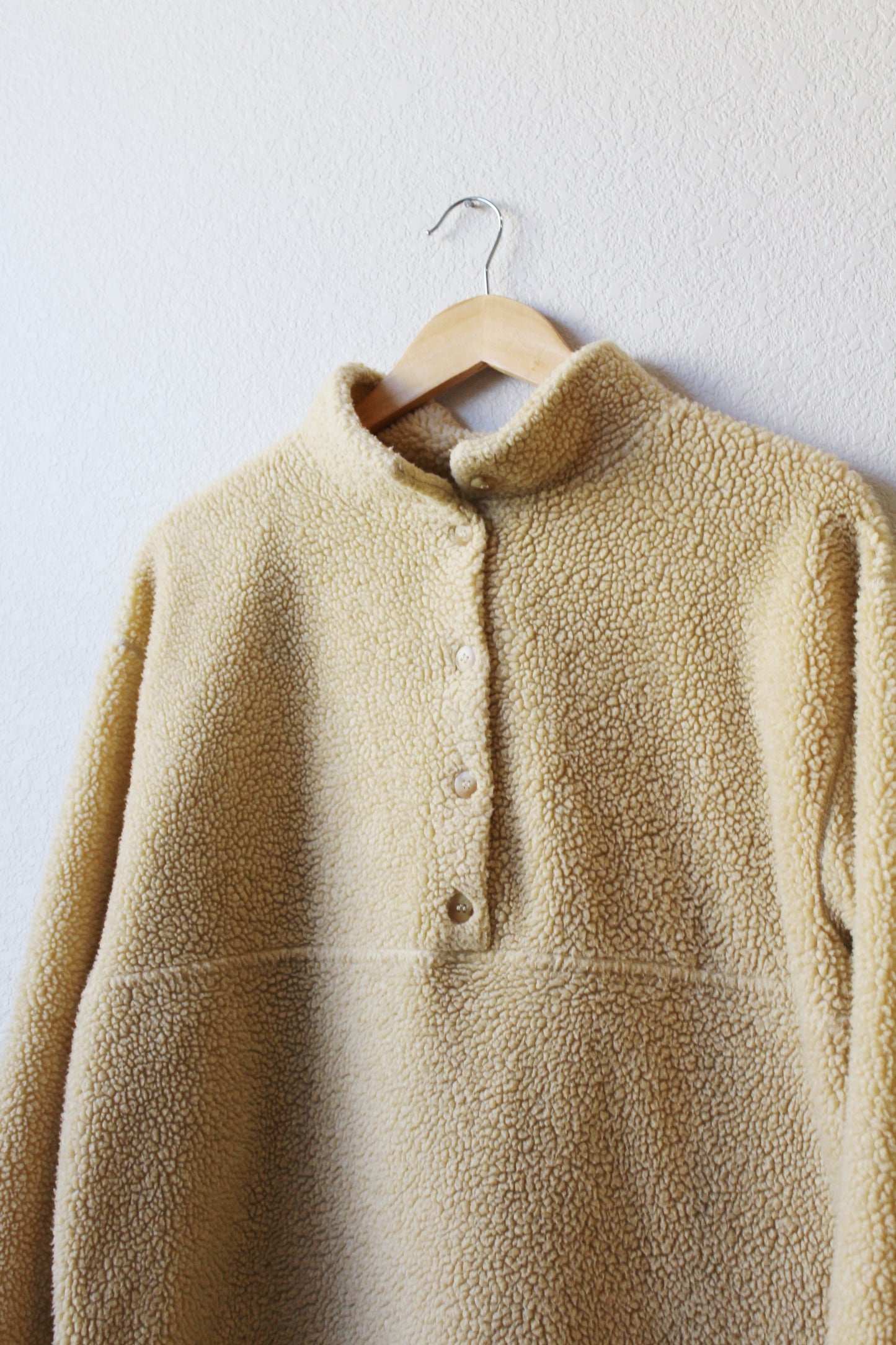 Vintage LL Bean Teddy Sherpa Pullover (L)