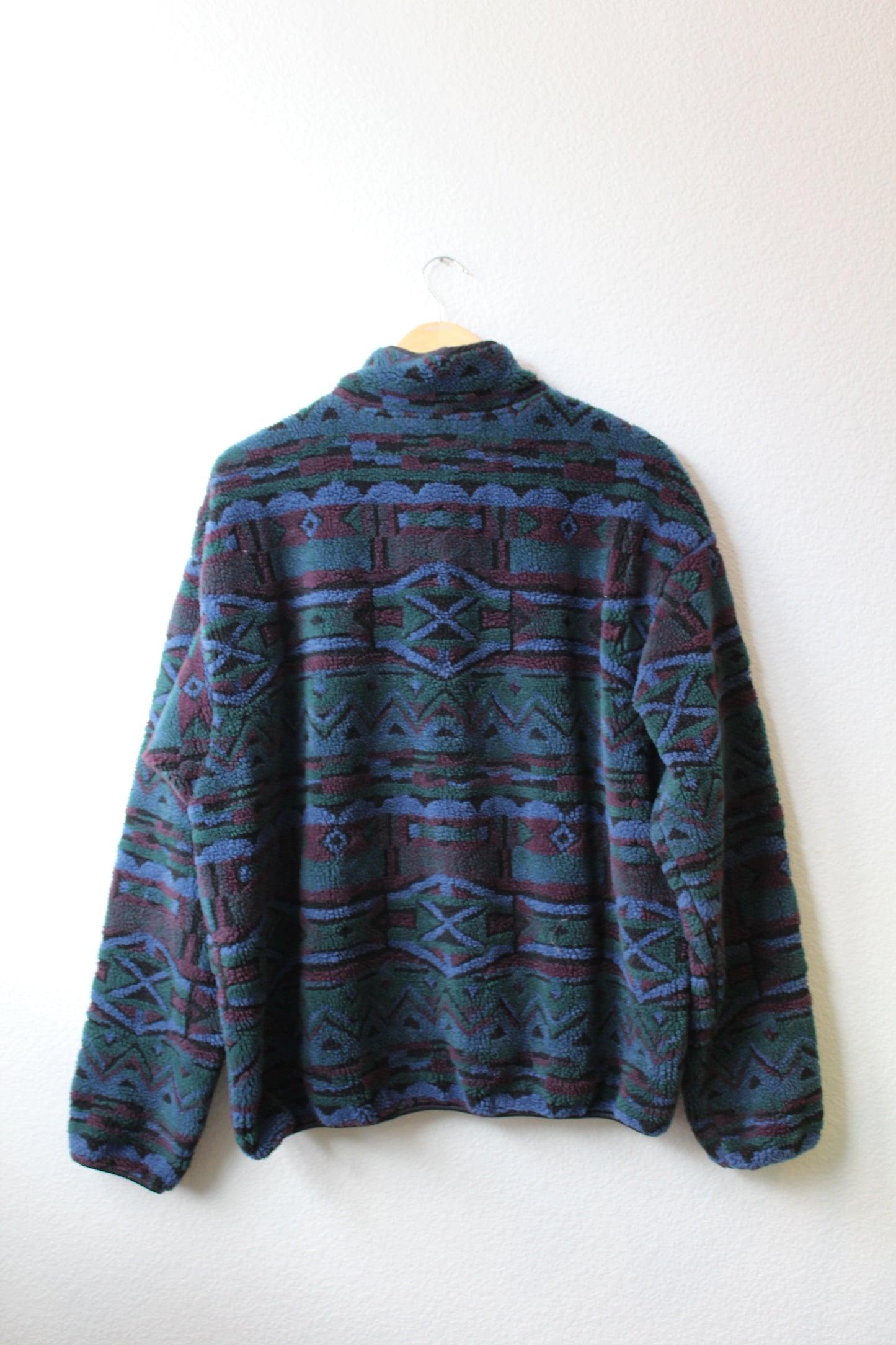 Vintage Columbia Deep Pile Aztec Fleece (XL)