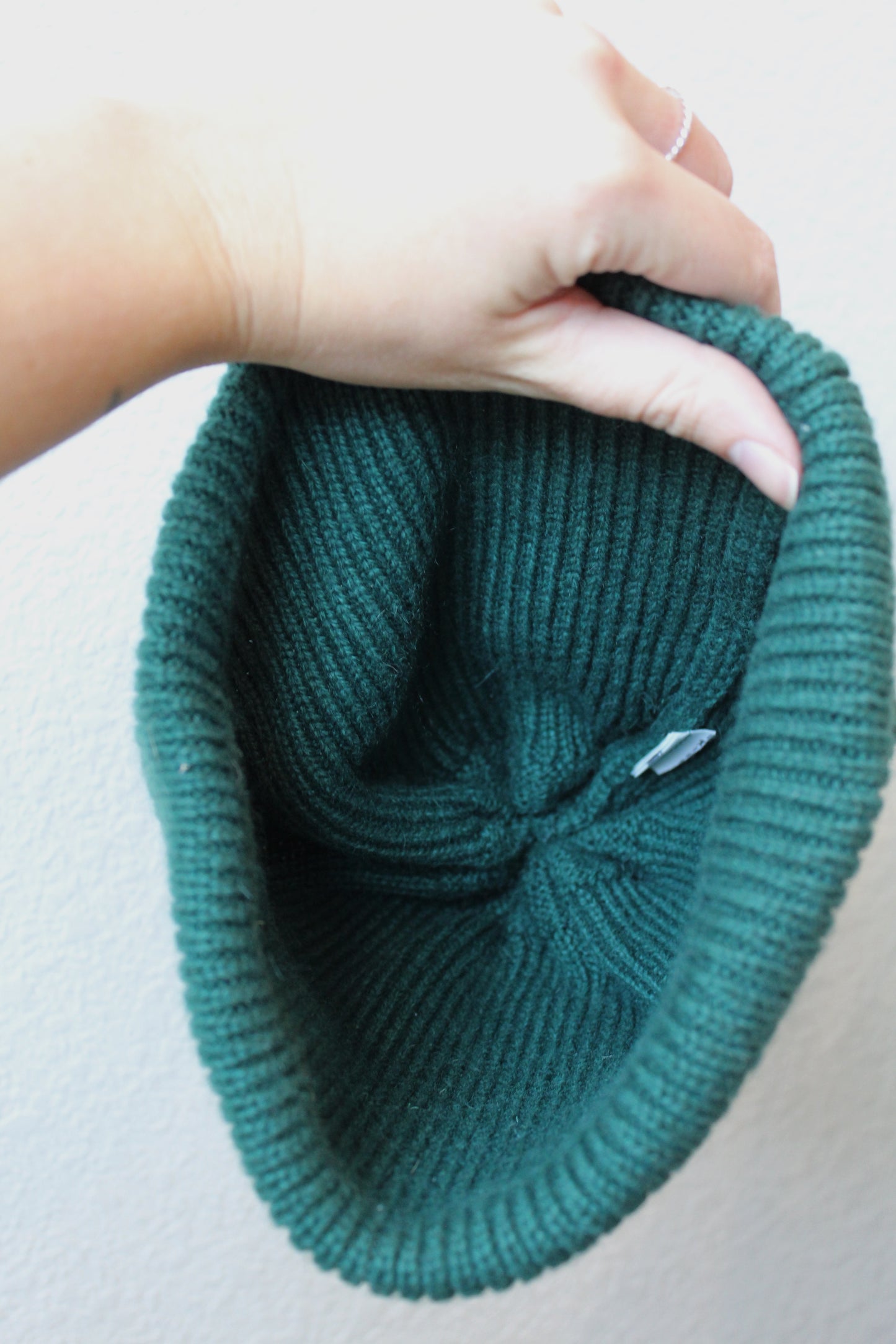 Evergreen North Face Mini Beanie