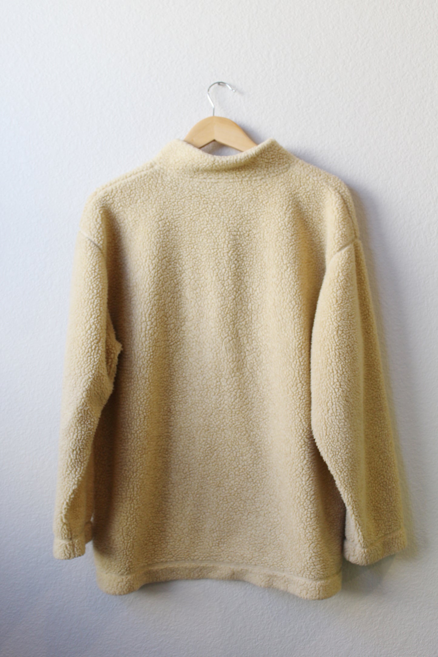 Vintage LL Bean Teddy Sherpa Pullover (L)