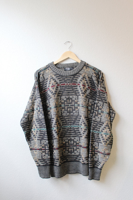 Vintage TSR Patterned Sweater (L)