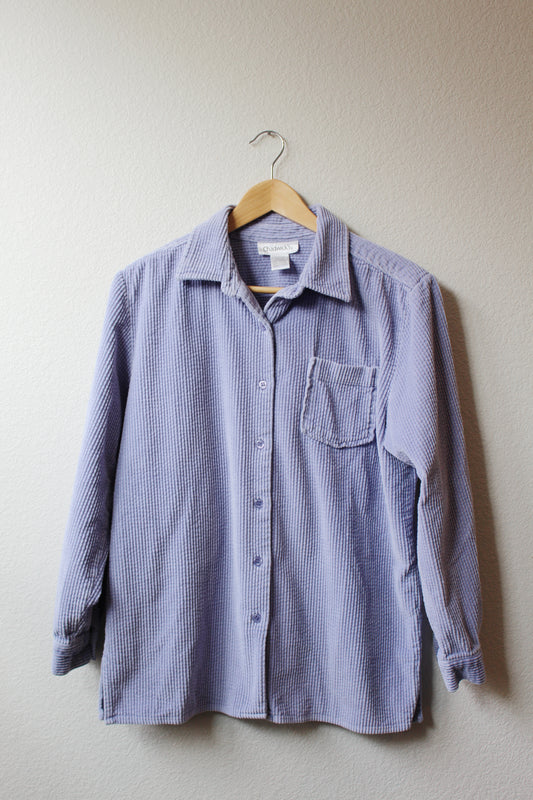 Vintage Lavender Corduroy Button Down (M)