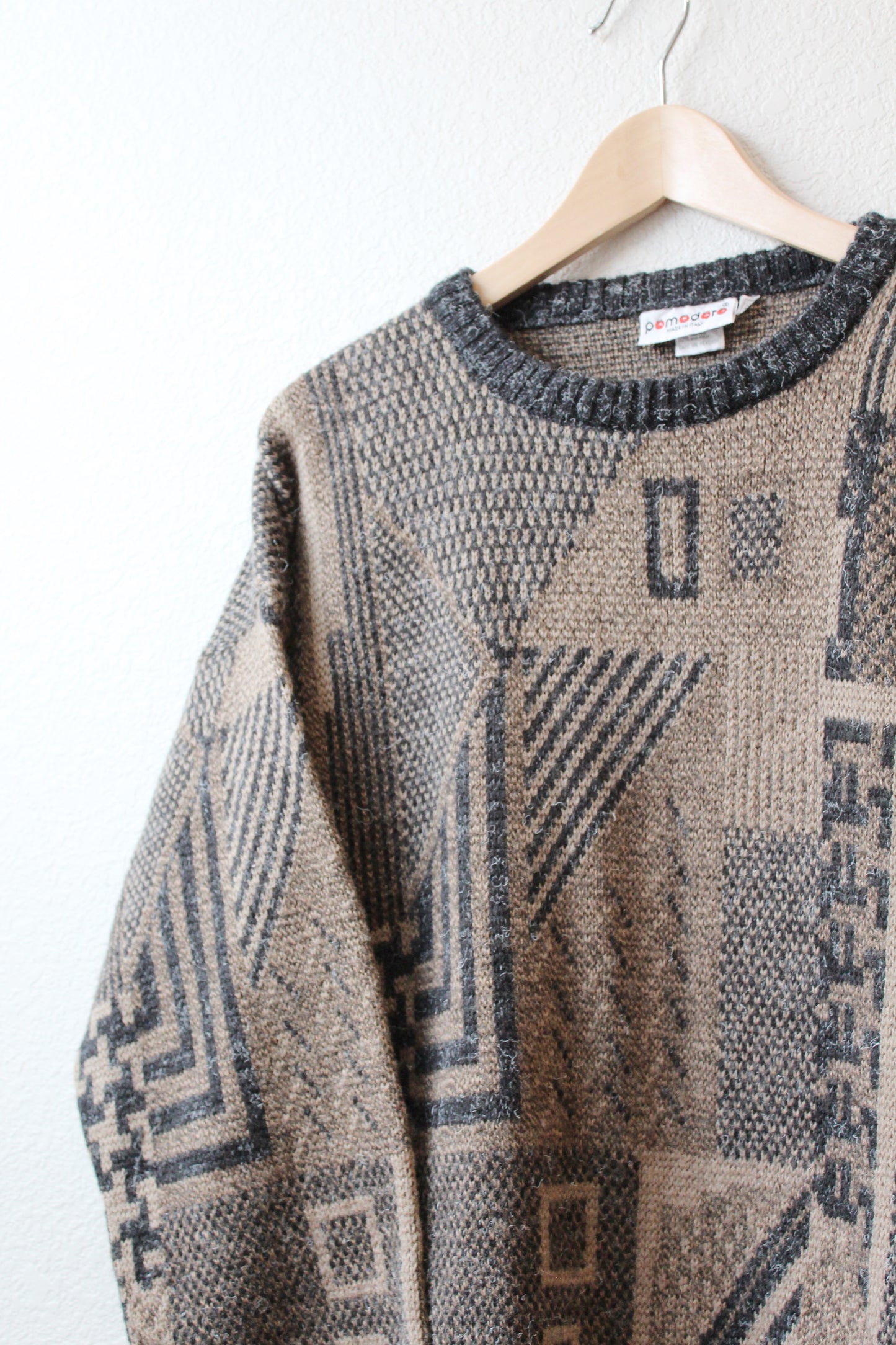 Earth Tone Abstract Pattern Sweater (L)