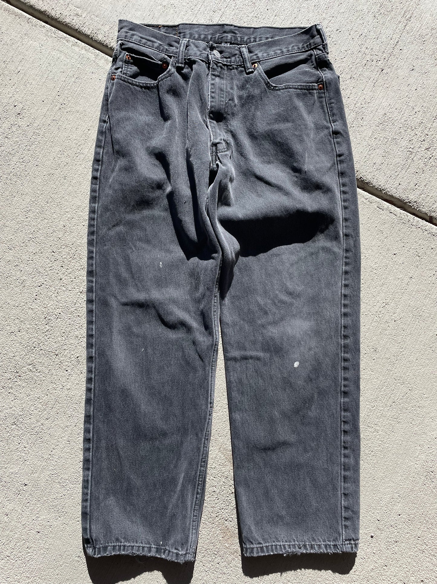 Vintage Levi Baggy Black Jeans (31)