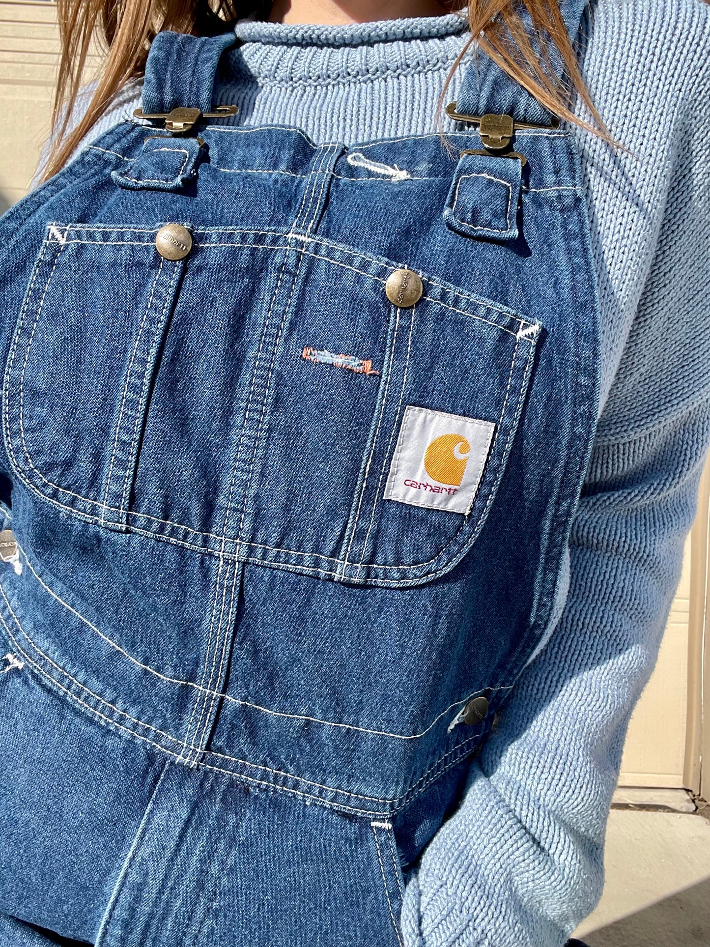 Carhartt Denim Overalls (S/M)