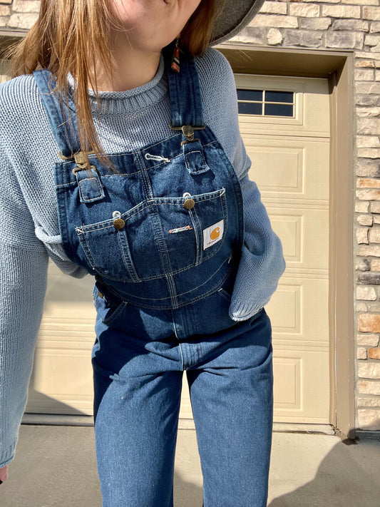 Carhartt Denim Overalls (S/M)