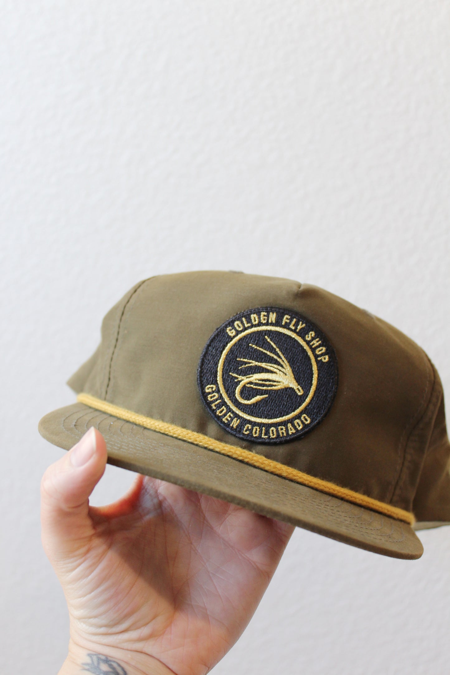 Golden Colorado Fly Shop Snap Back Hat