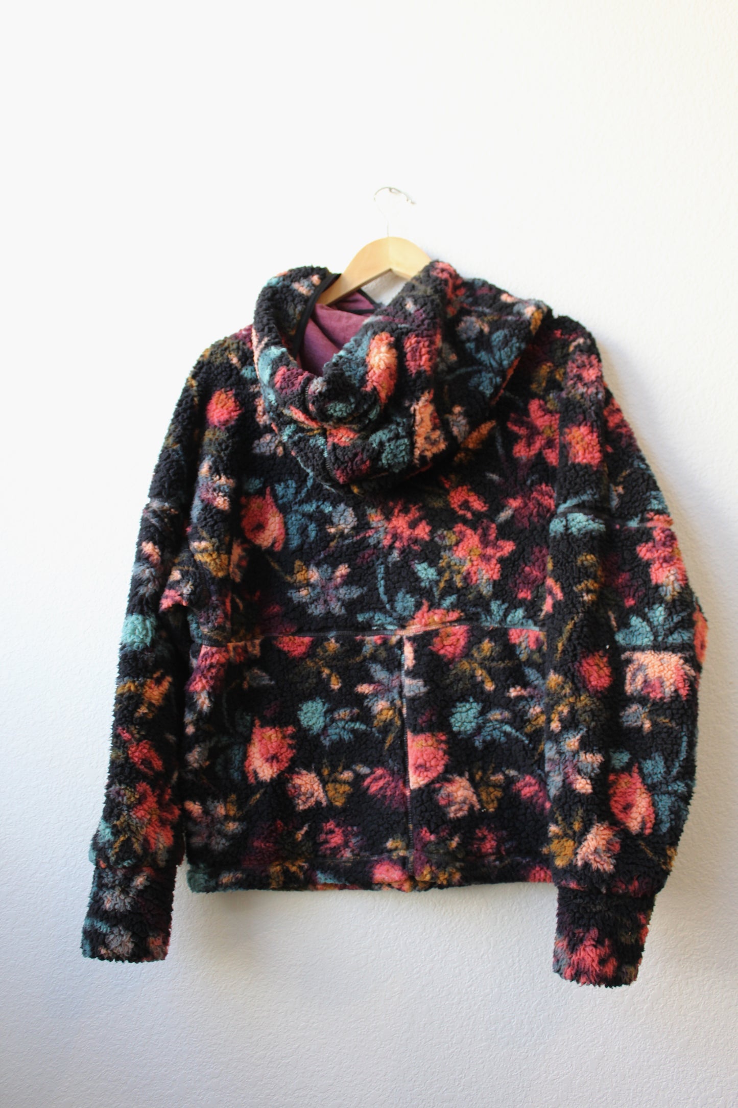 Prana Floral 1/2 Zip Fleece Hoodie (M)