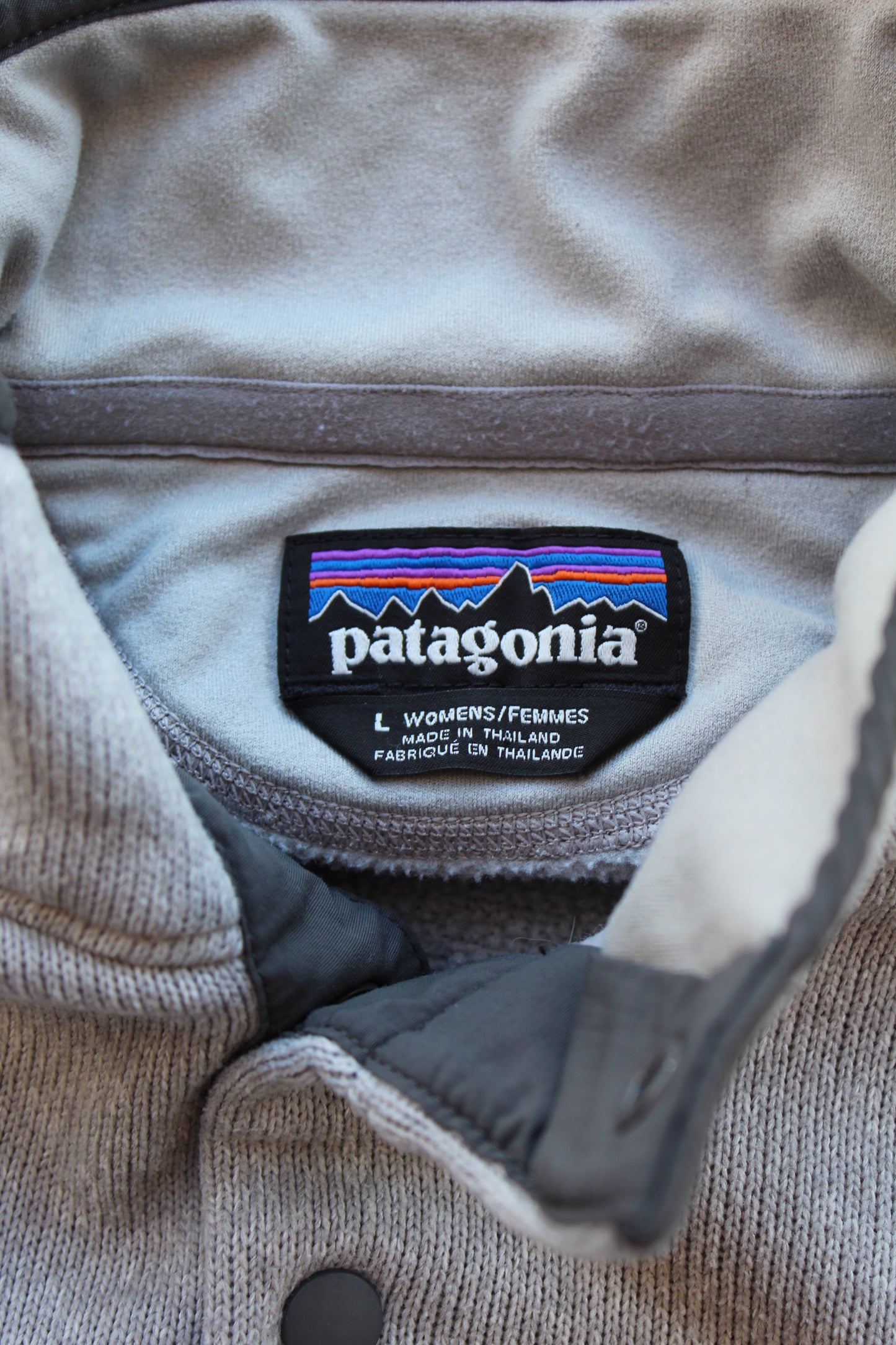 Patagonia Grey Snap Tee Fleece (L)