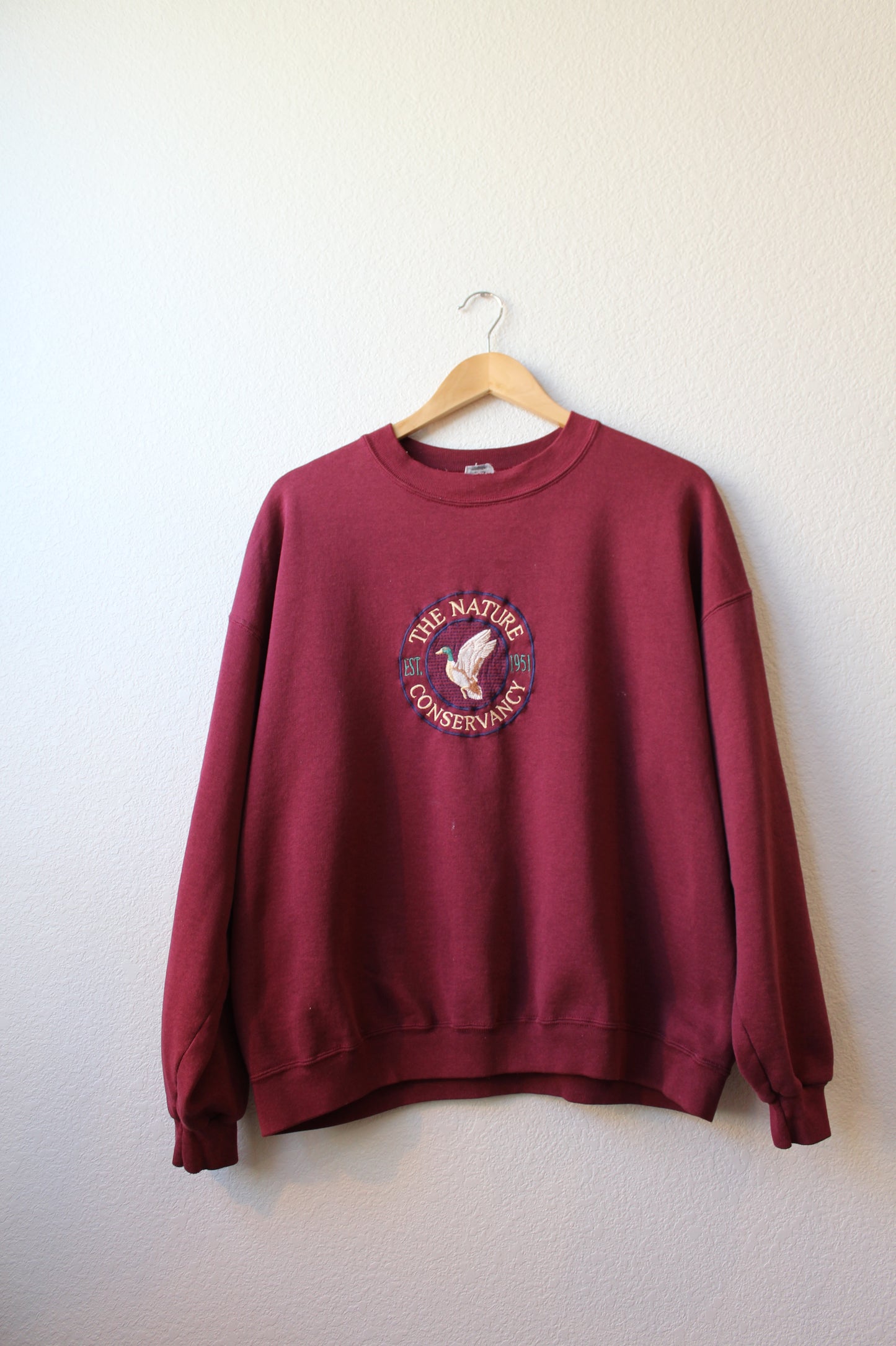 Embroidered Nature Conservancy Crewneck (L)