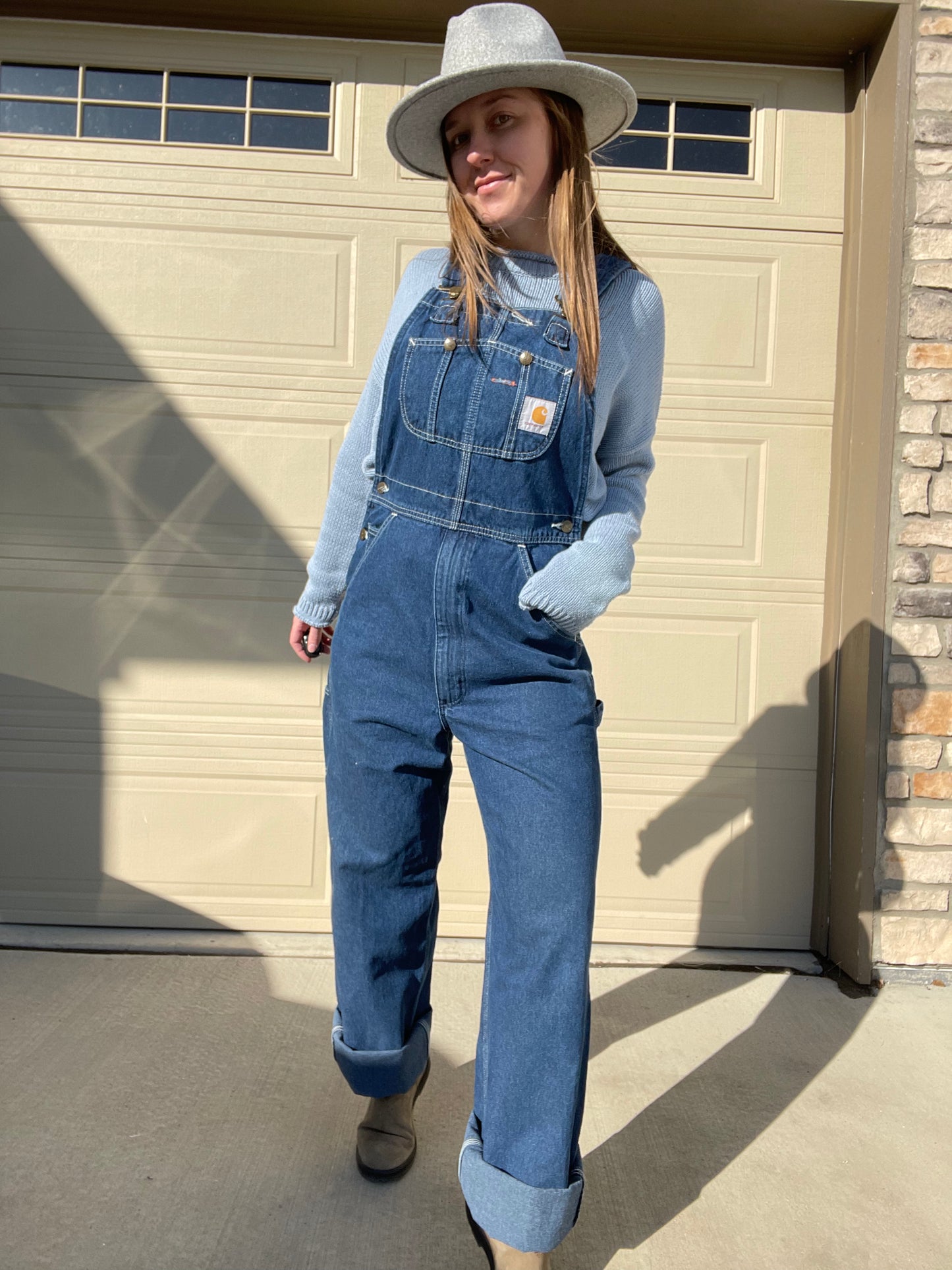 Carhartt Denim Overalls (S/M)