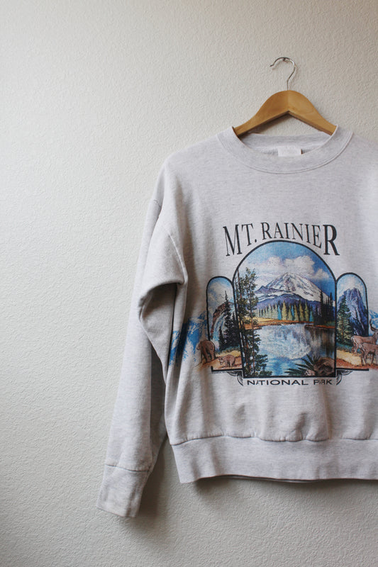 Vintage Mt. Rainier NP Mountain Crewneck (M)