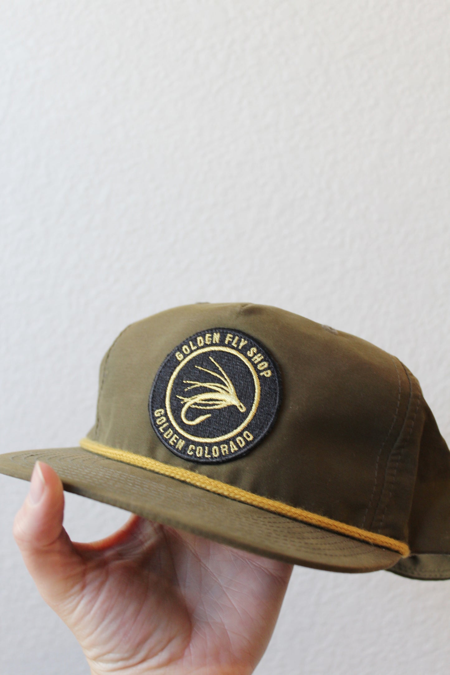 Golden Colorado Fly Shop Snap Back Hat