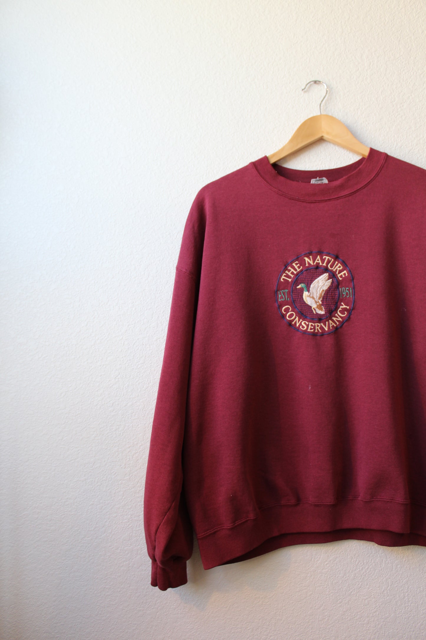 Embroidered Nature Conservancy Crewneck (L)