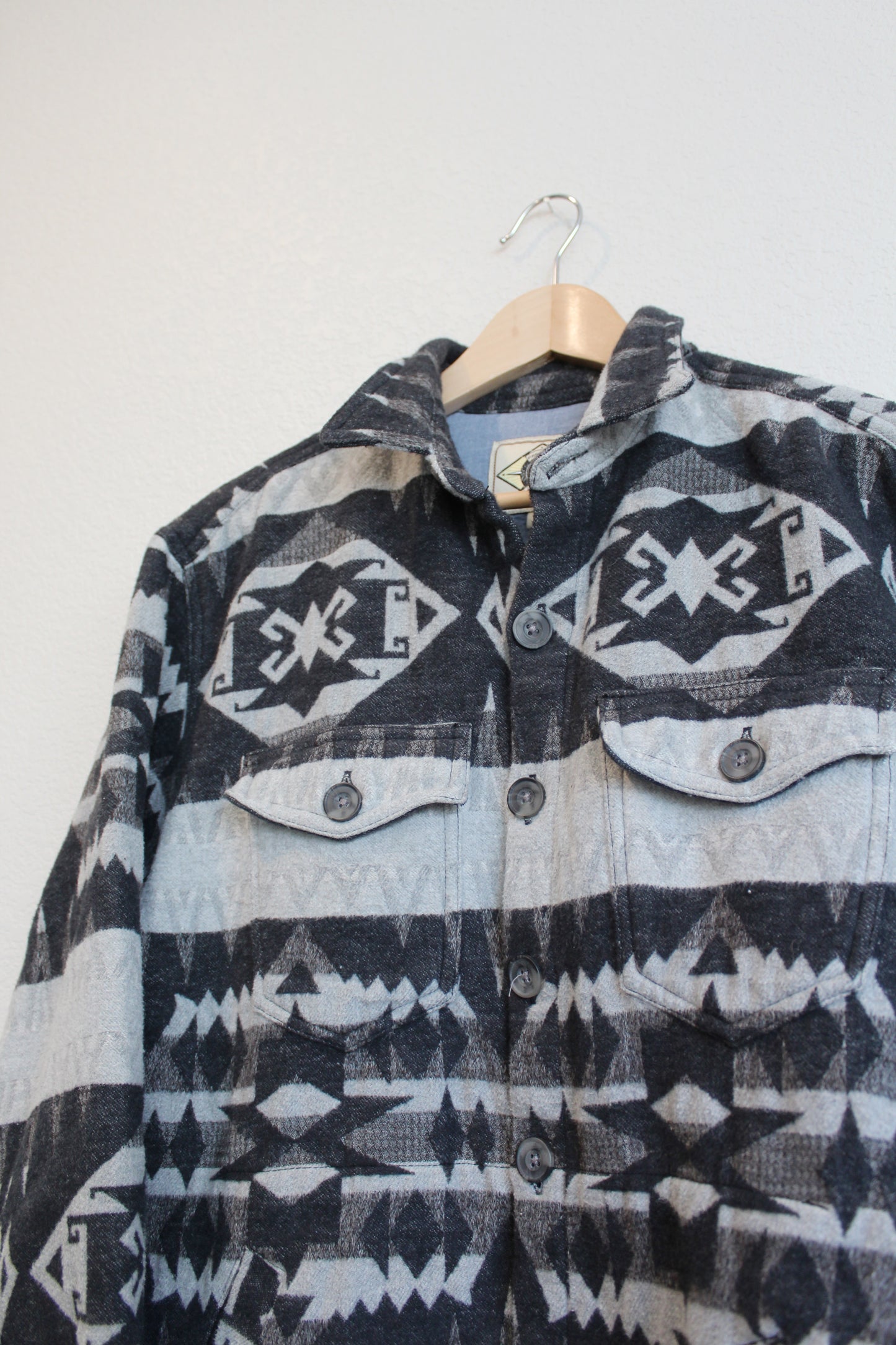 Aztec Button Down Shacket (S)