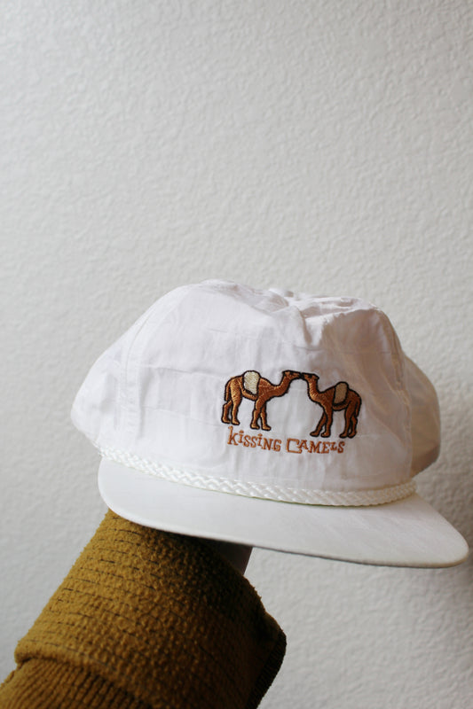 Vintage Kissing Camels Leather Strap Hat