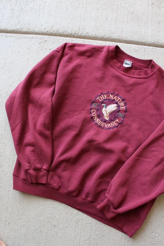 Embroidered Nature Conservancy Crewneck (L)