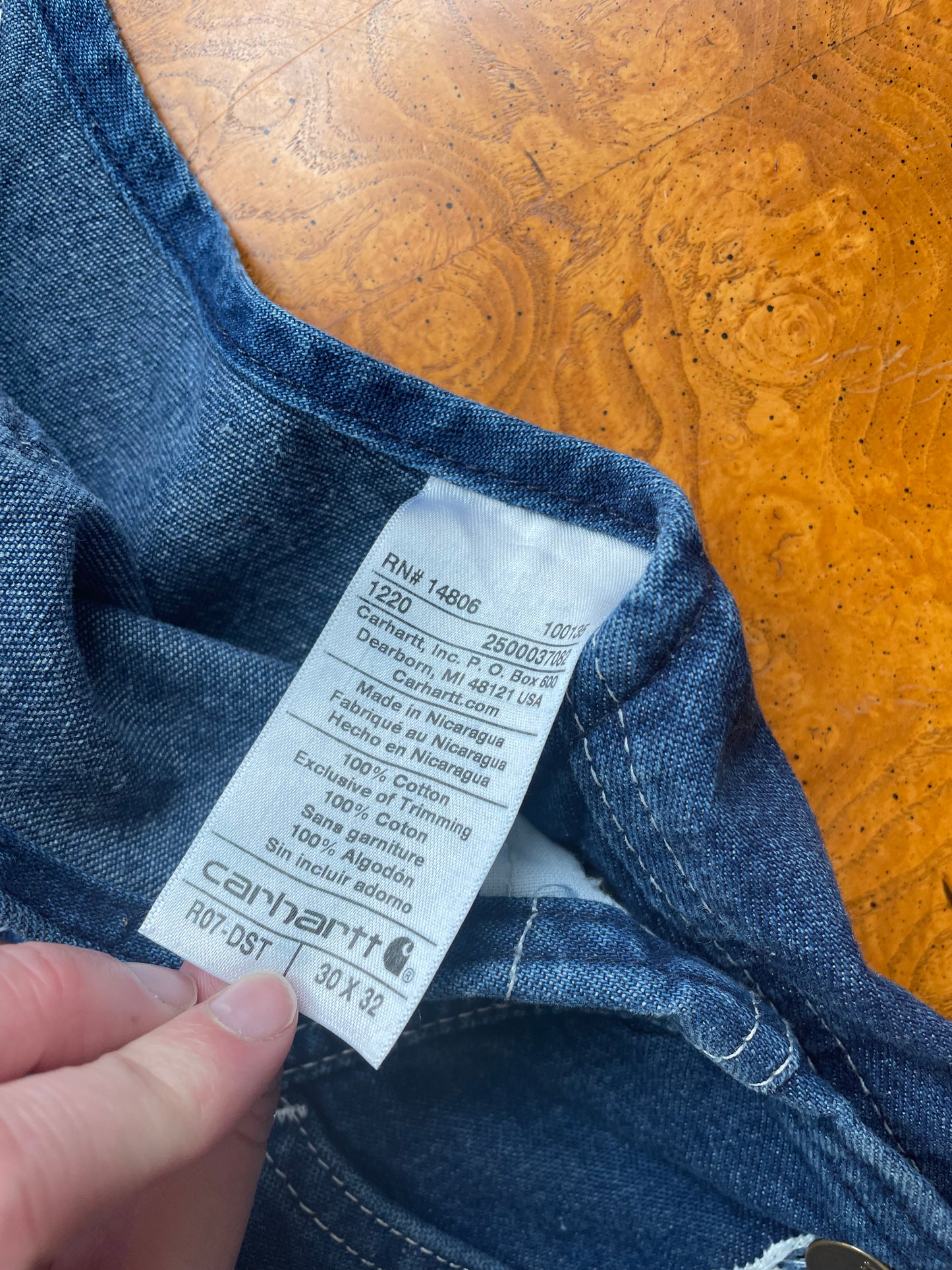 Carhartt Denim Overalls (S/M)